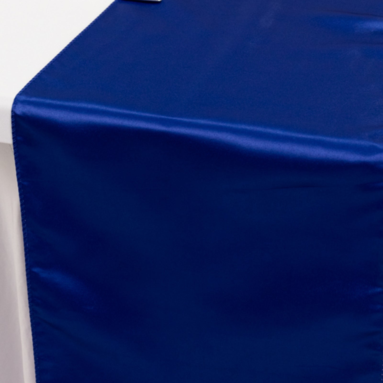 Lamour Satin 12"x108" Table Runner Royal Blue - Smooth & Lustrous Finish
