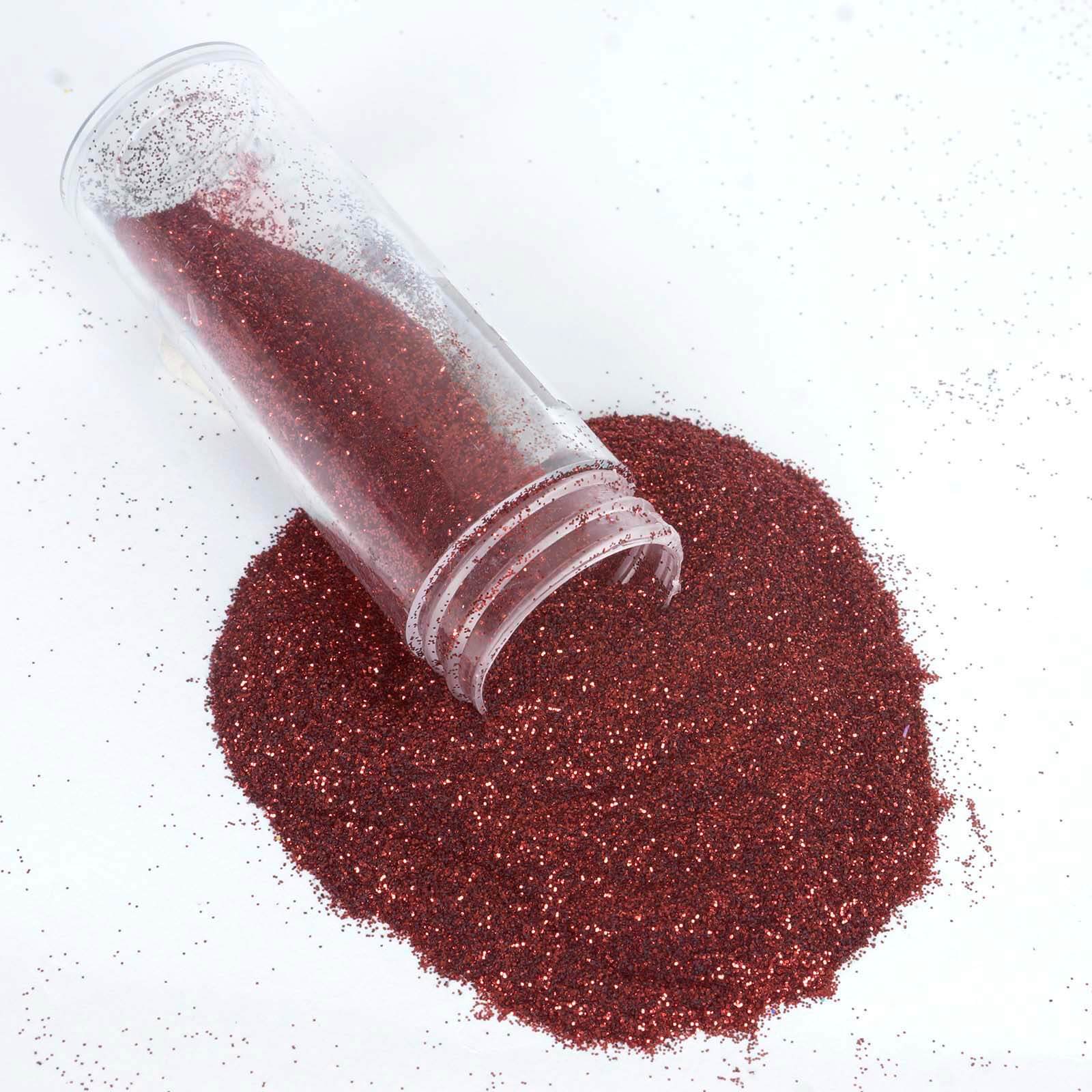 Extra Fine Glitter Powder Metallic Burgundy - Nontoxic Glitter Dust with Shaker Lid for Fun DIY Projects Kids' Crafts Resin Art & Festival Decor 23g