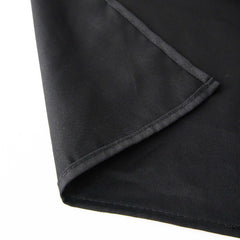 100% Cotton 90"x90" Table Overlay Square Tablecloth Black Linen - Soft & Breathable Fabric Table Topper