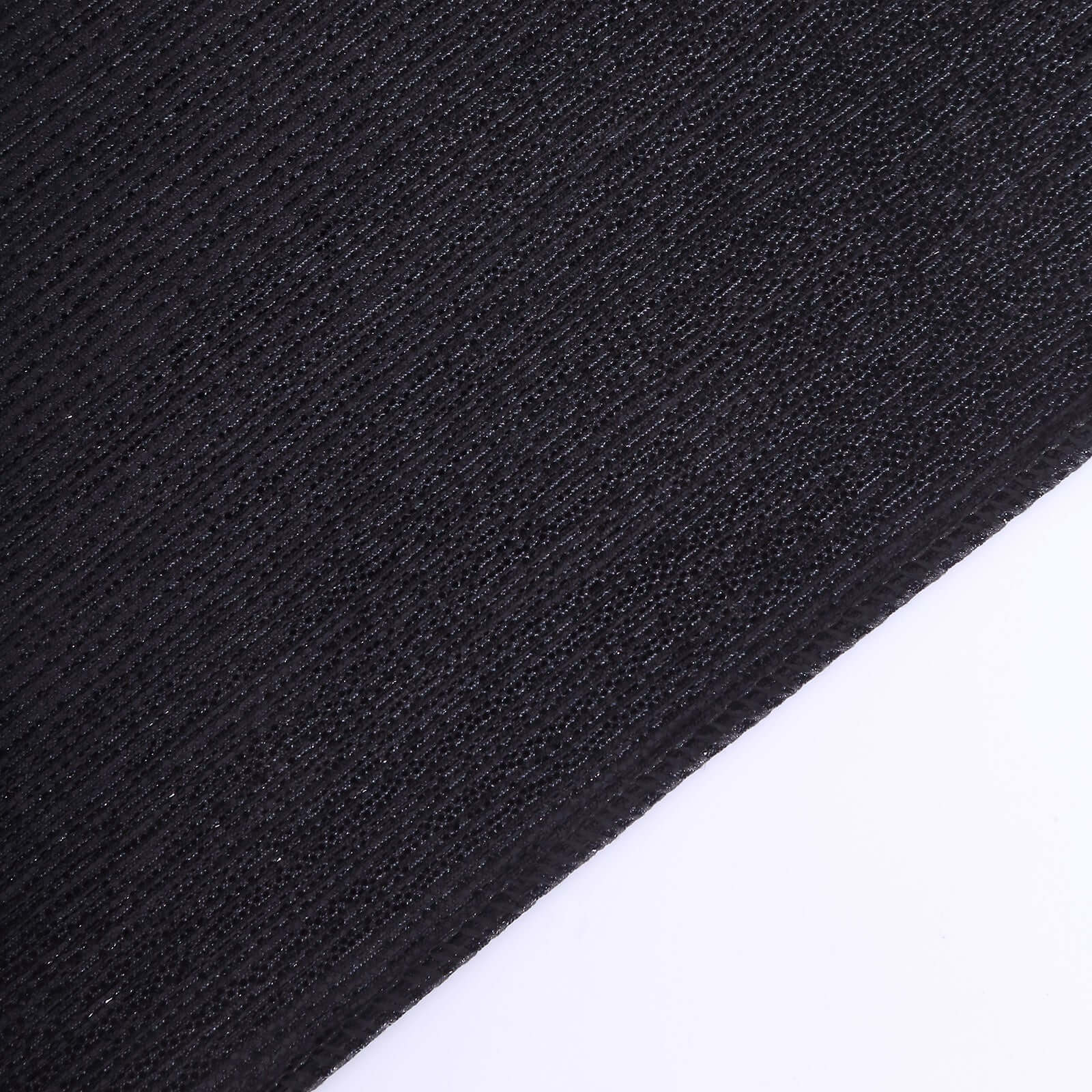Polyester 12"x108" Table Runner Black Shimmer Sequin Dots - Wrinkle-Free Finish Table Linen