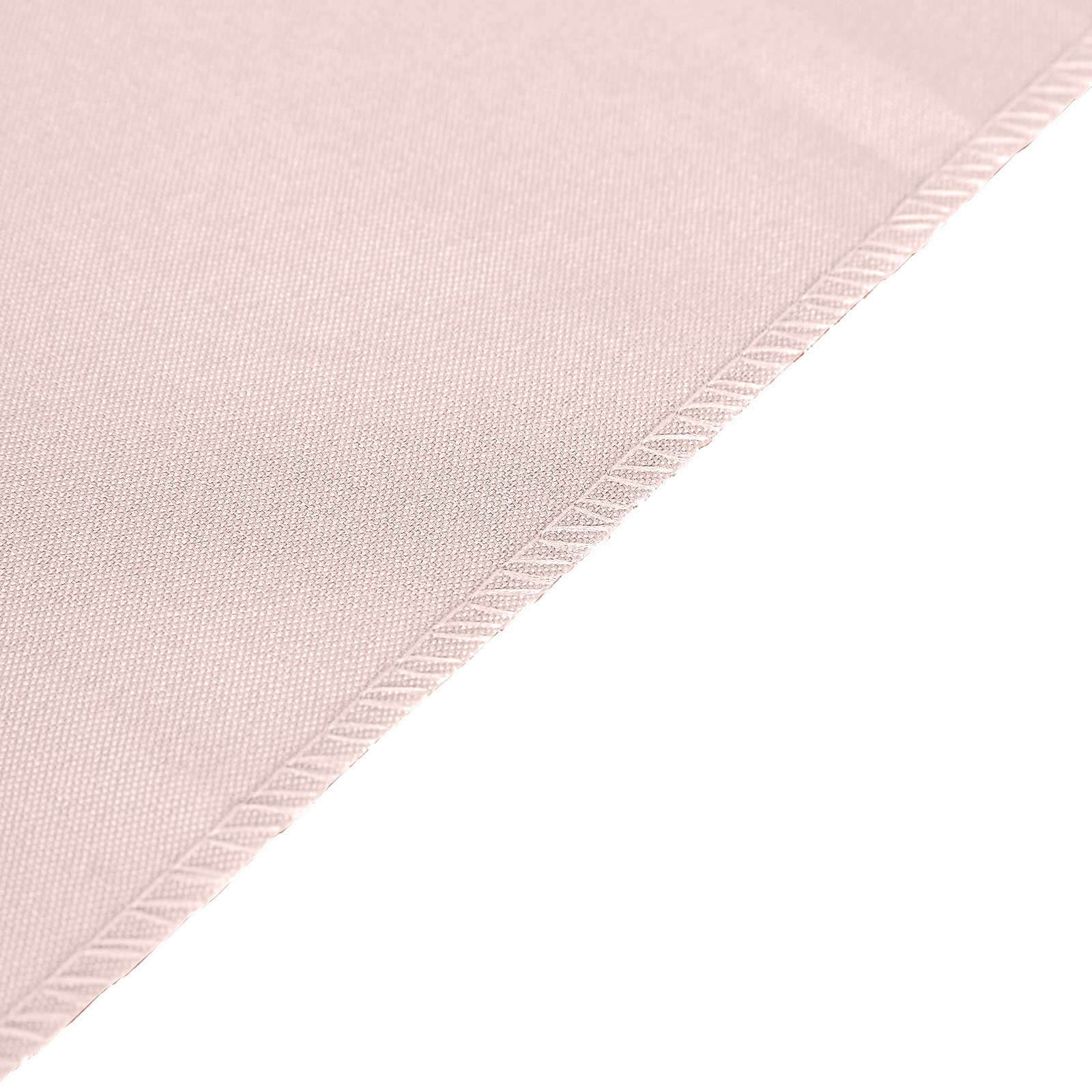 Polyester 12"x108" Table Runner Blush - Durable & Wrinkle-Resistant Table Decor