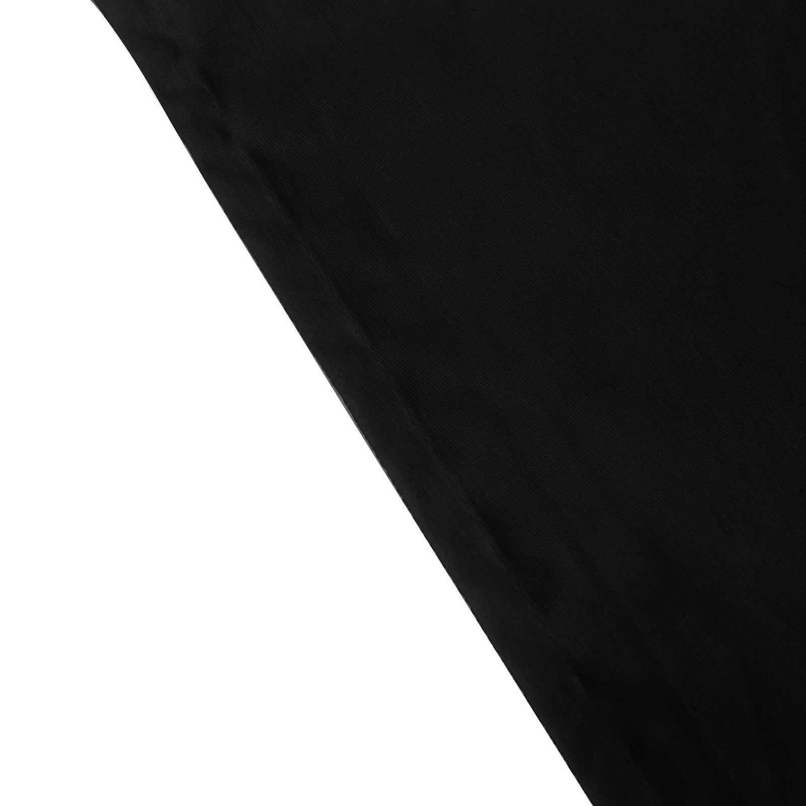 Cotton Blend 60"x102" Rectangle Tablecloth Black - Wrinkle-Resistant Finish for Gatherings