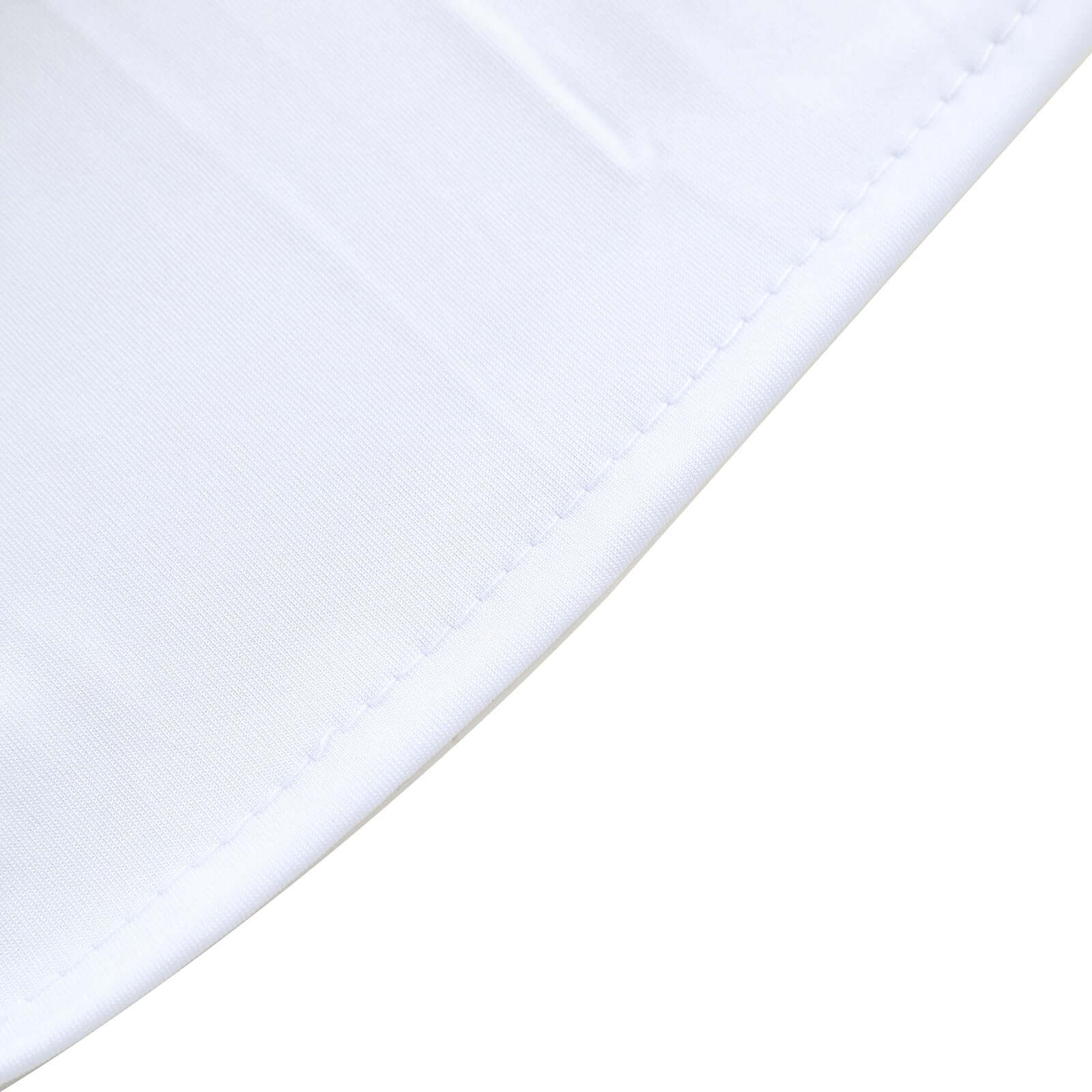 Set of 2 White Spandex Fitted Wedding Arch Covers for Round Top and Double Arch Chiara Backdrop Stands - 6ft,8ft