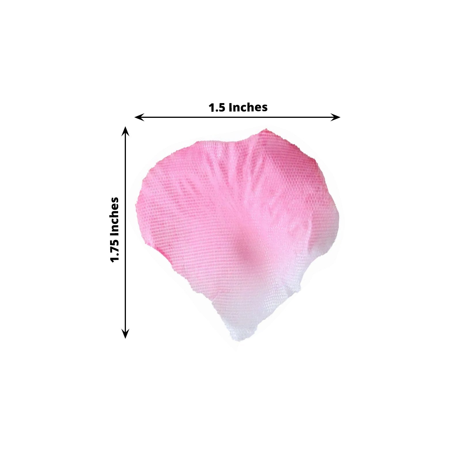 500-Pack Rose Petals Round Design White Pink Silk Confetti - Decorative Scatters for Tables and Floors