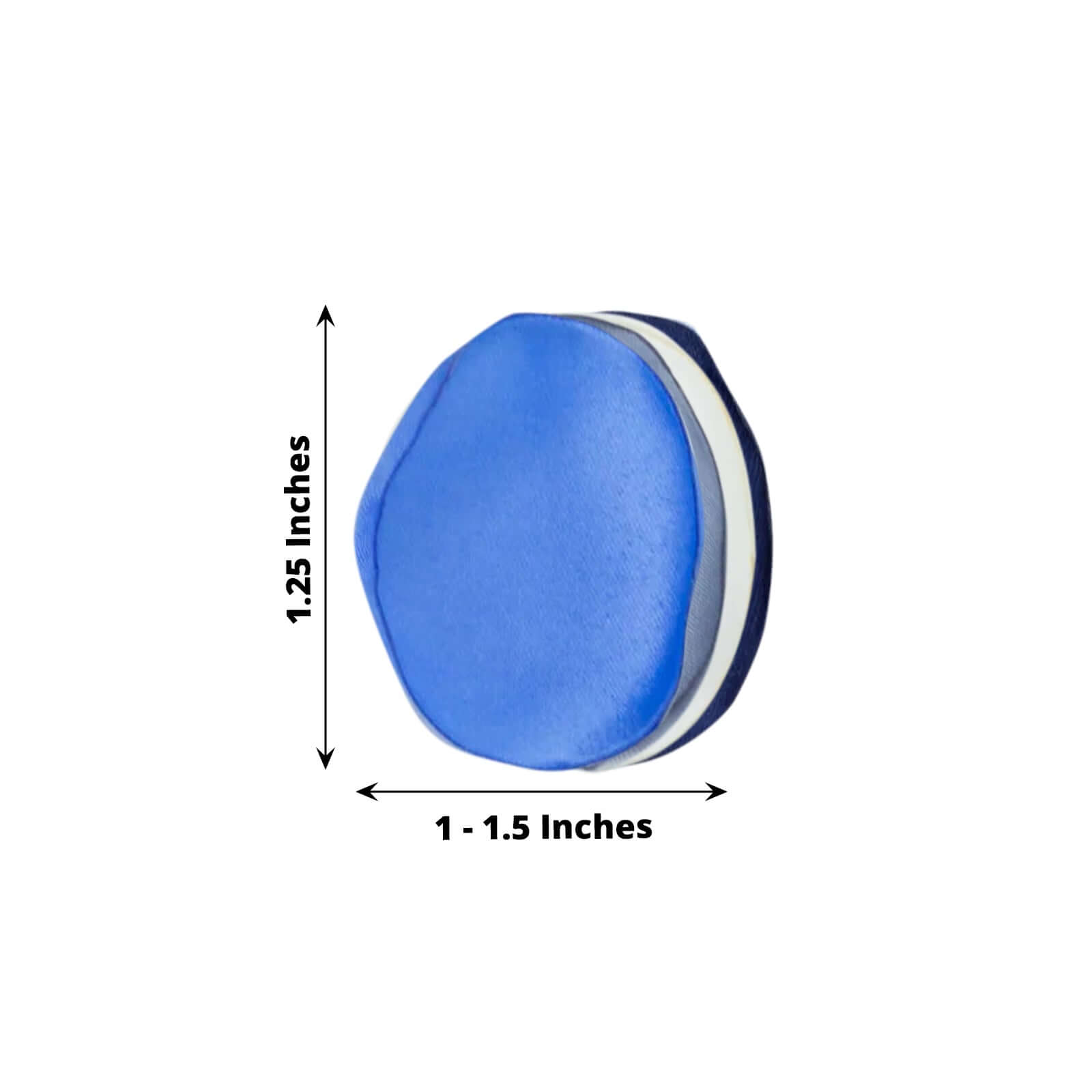 400-Pack Rose Petals Life-Like Flower Confetti Dusty Blue Mix Matte Silk Round - Decorative Event Table Scatters 2"