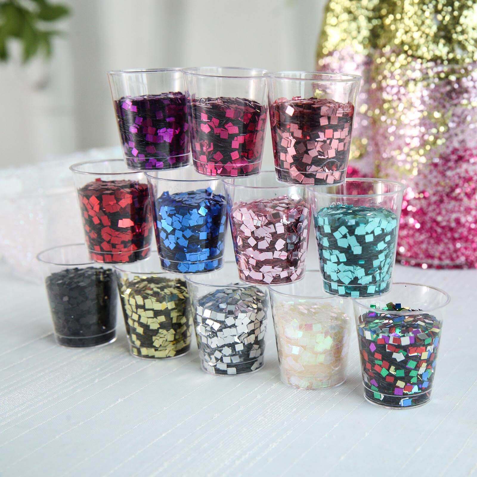 Chunky Glitter Metallic Hot Pink - Nontoxic Confetti Glitter for Fun DIY Projects Kids' Crafts Resin Art & Festival Decor 50g Bag