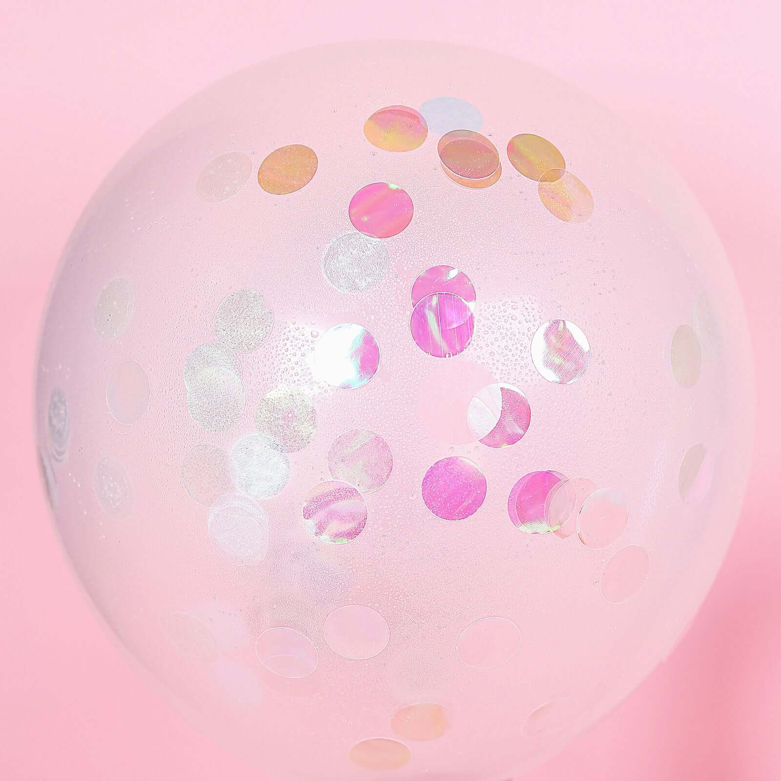 Metallic Round Party Confetti 18G Bag Iridescent Foil, Balloon Table Confetti Glitter Dots for Festive Weddings Baby Bridal Showers & Events