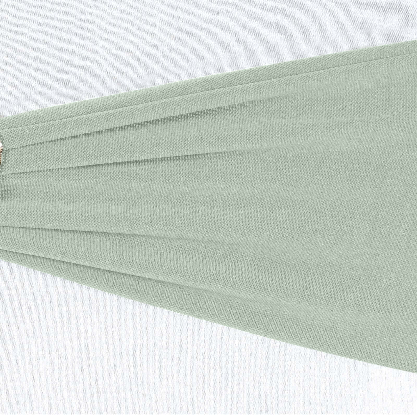 5 Pack Stretch Spandex Chair Sashes Sage Green - Fitted Finish Two Ply Heavy Duty Chair Bands 5"x12"