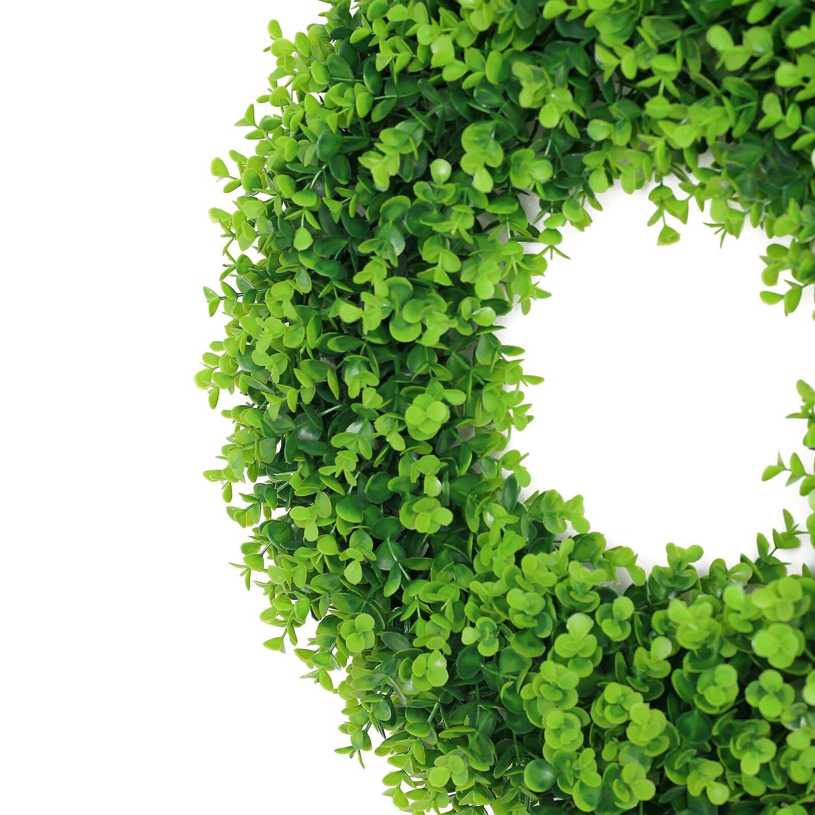 2 Pack 21" Green Artificial Lifelike Eucalyptus Leaf Spring Wreaths