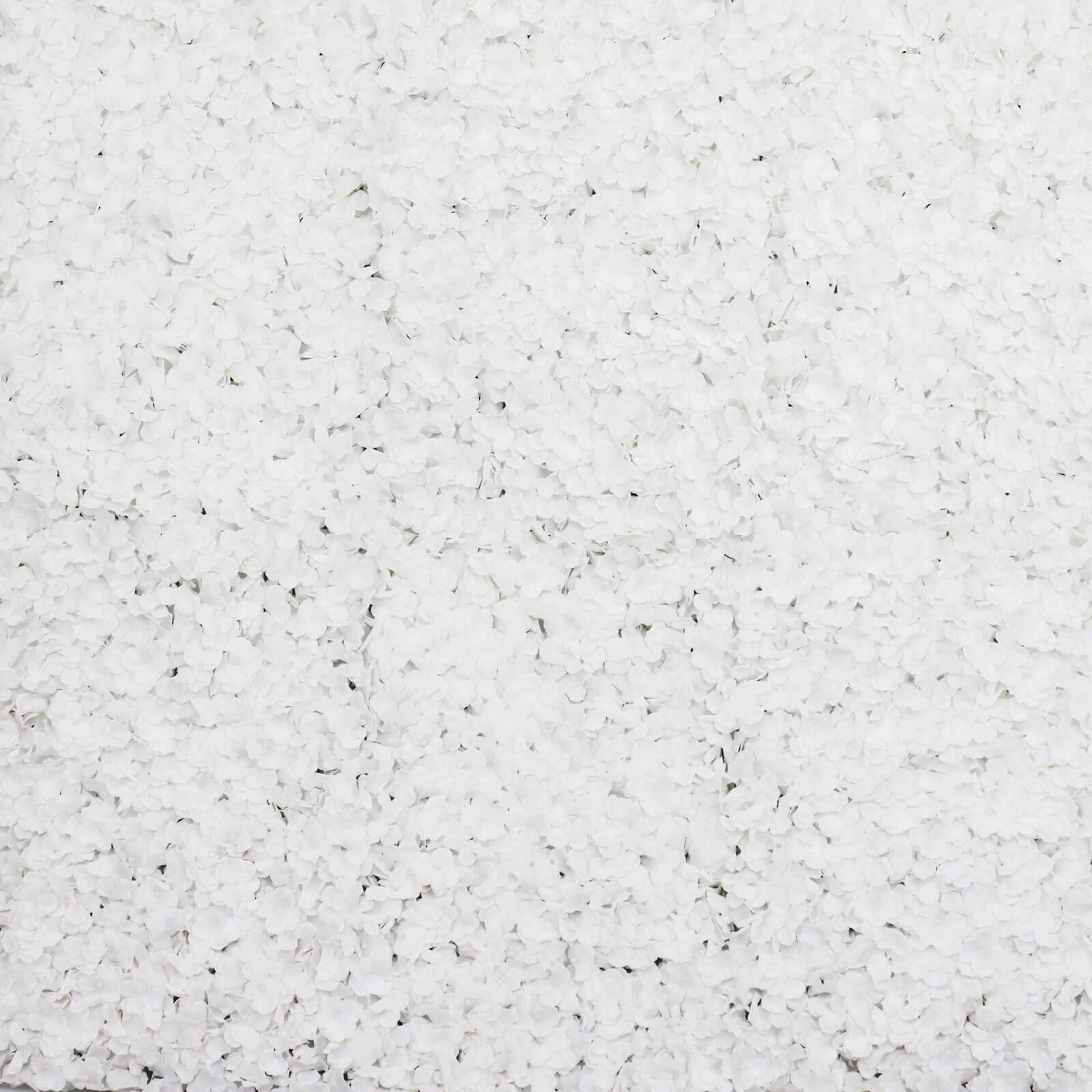 11 Sq ft. White UV Protected Hydrangea Flower Wall Mat Backdrop - 4 Artificial Panels