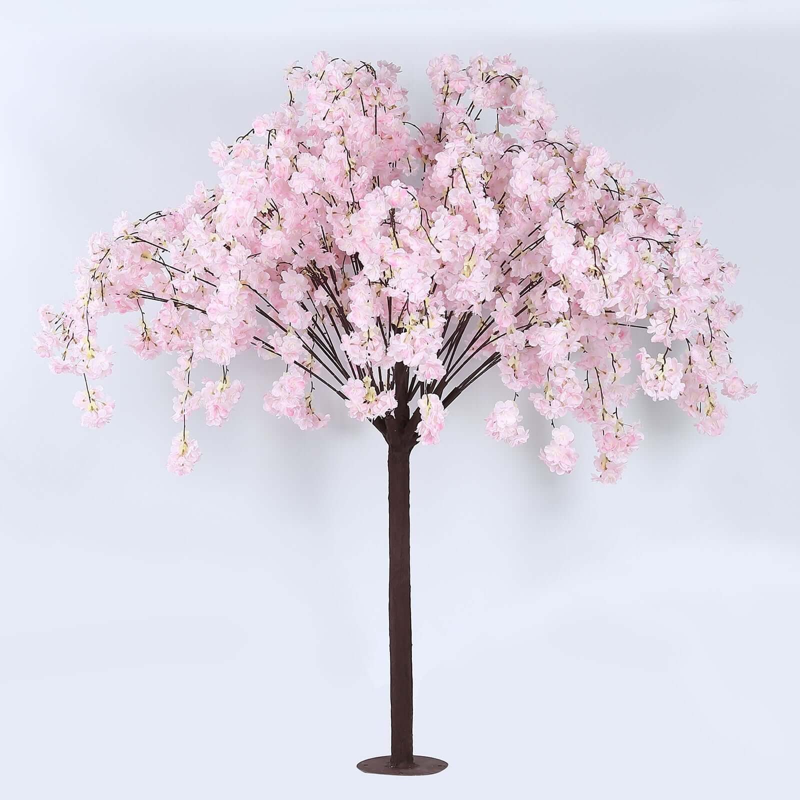 5ft Artificial Cherry Blossom Tree Blush – Silk Sakura Wishing Tree with Sturdy Metal Base & Realistic Fiberglass Trunk