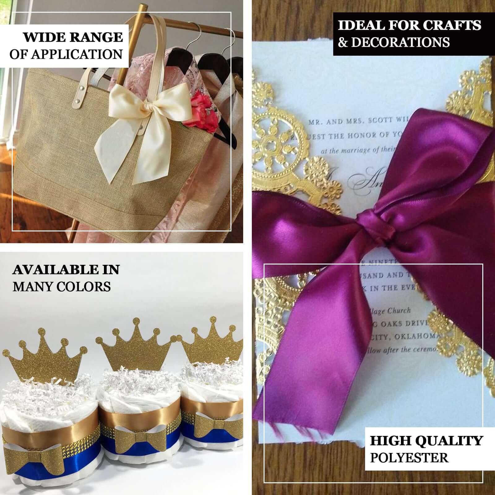 50 Yards 1.5" Dusty Sage Green Single Face Decorative Satin Ribbon