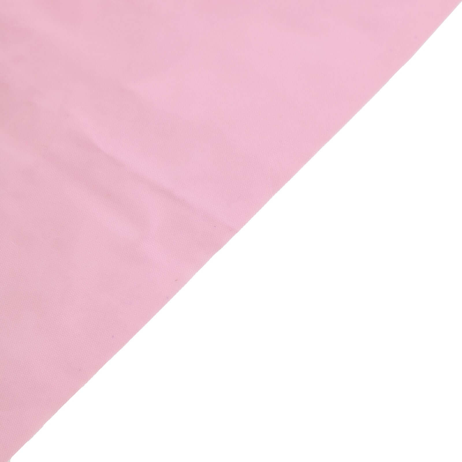 Plastic Table Skirt Pink Ruffled - Durable Disposable Skirt for Events 14ft
