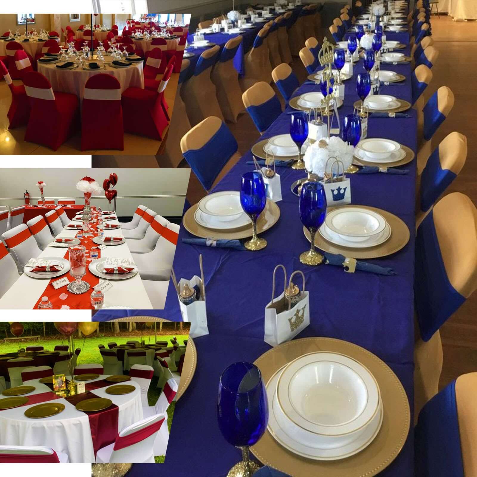 5 Pack Stretch Spandex Chair Sashes Dusty Sage Green - Fitted Finish Two Ply Heavy Duty Chair Bands 5"x12"