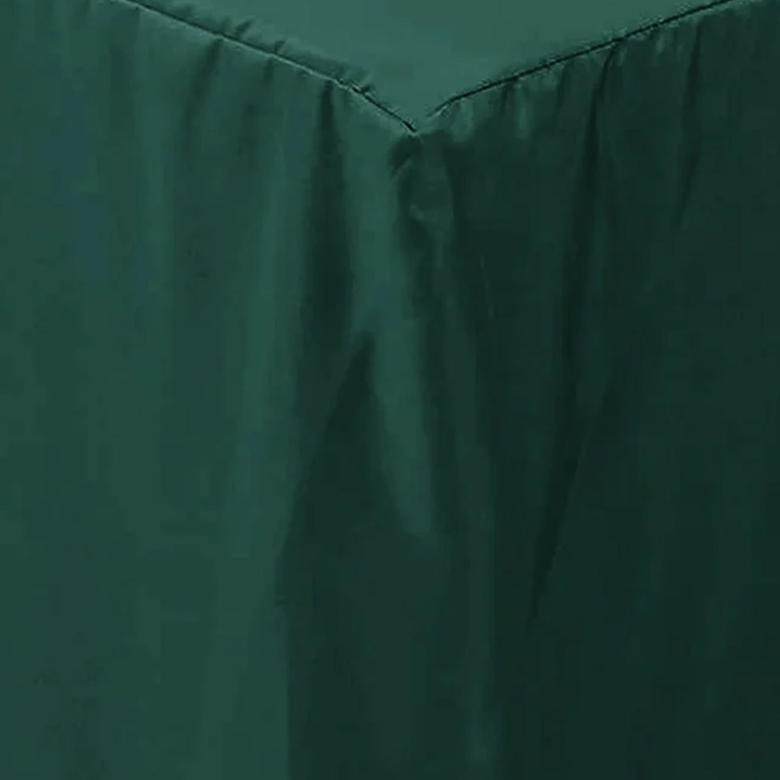 Fitted Polyester 72"x30" Rectangle Tablecloth Hunter Emerald Green - Durable Table Cover