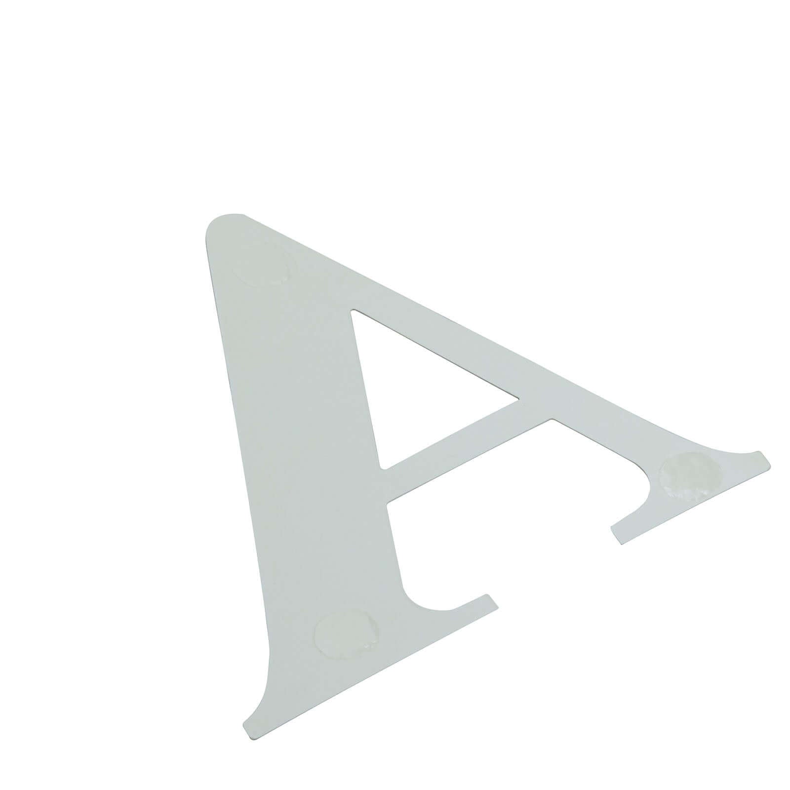 4-Pack Stickers Banner Custom Alphabet "F" Design Iridescent - Text Stick-On Decorative Letters 5"