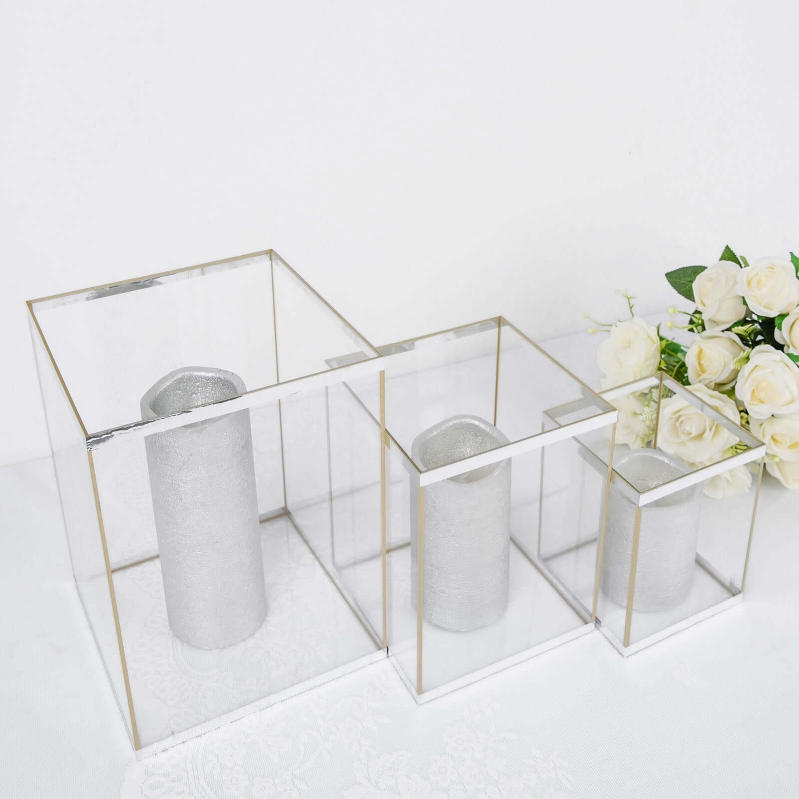 100 Yds 3/8" Silver Metallic Film Tape Adhesive, DIY Floral Wrap Craft Decor Tape - Polyester with Acrylic