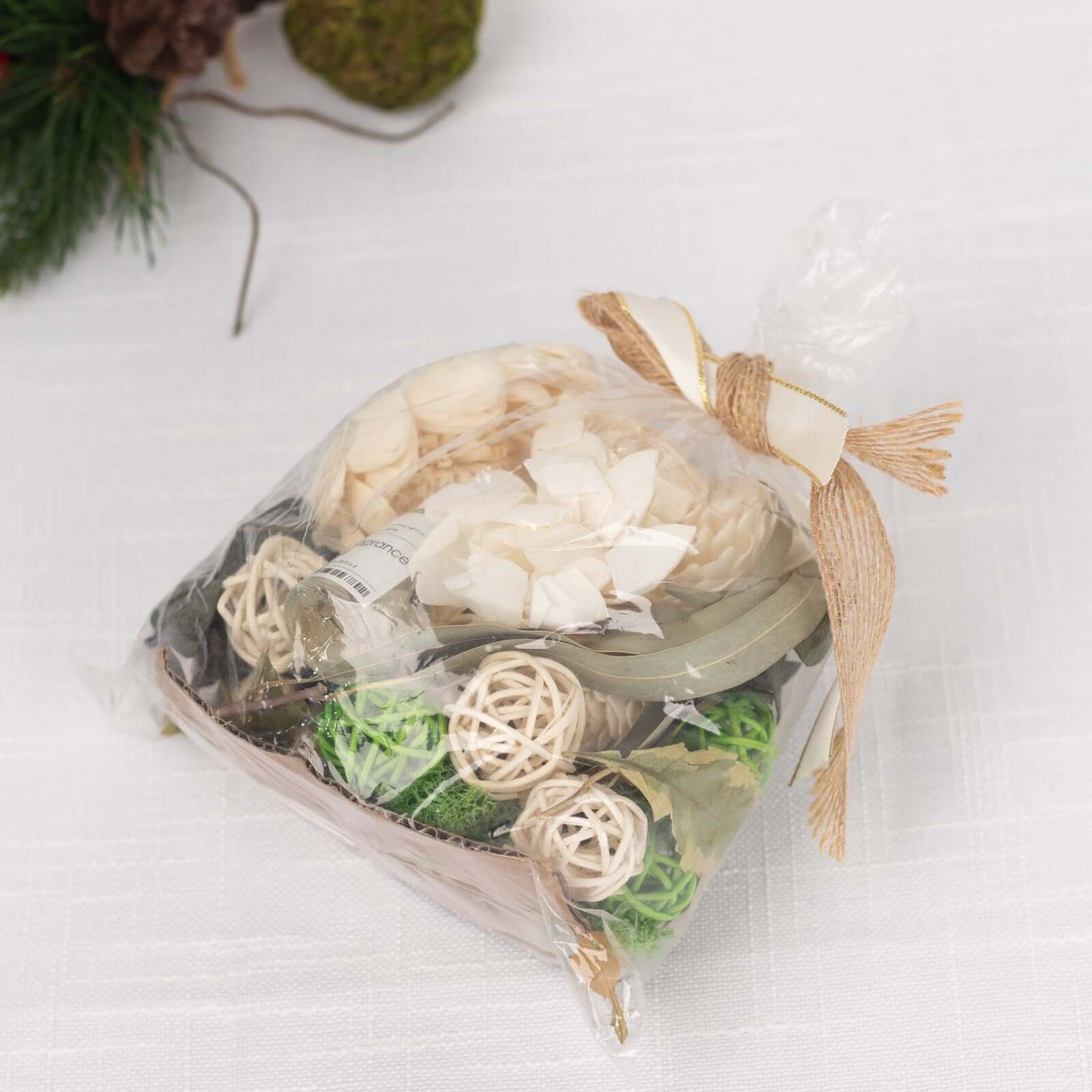 Set of Natural Potpourri Vase Fillers Dried Assorted with Vanilla Fragrance Oil - DIY Decorations