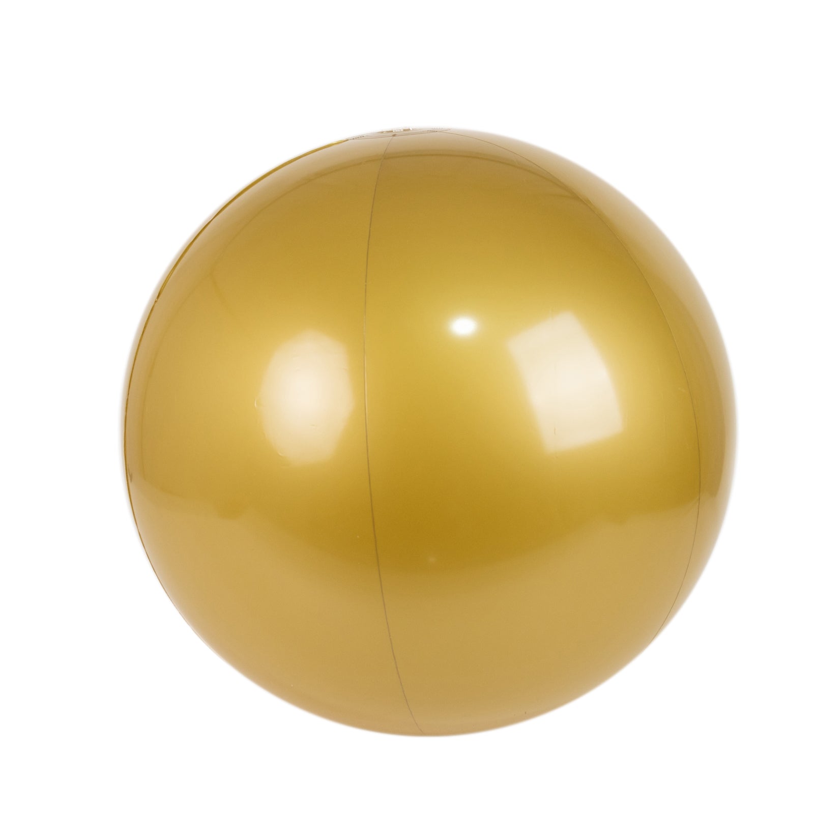 2 Pack 20" Inflatable Gold Decorative Balls - Round Vinyl Pool and Party Balls, Lightweight & Fun