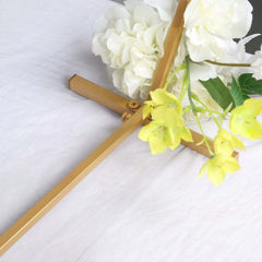 Hexagon Wedding Arch Table Centerpiece Metal Gold - Self-Standing Geometric Flower Balloon Stand 24"