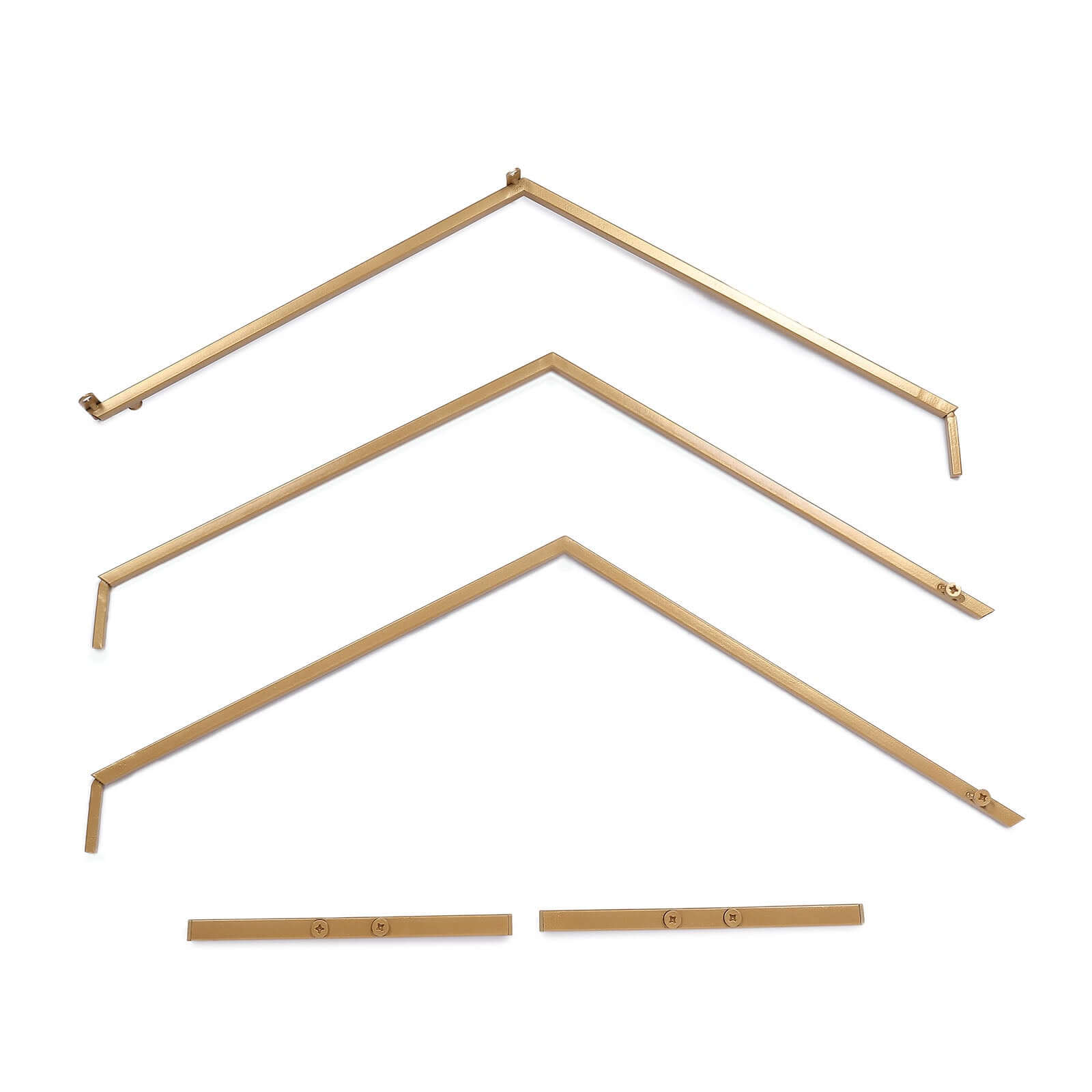 Hexagon Wedding Arch Table Centerpiece Metal Gold - Self-Standing Geometric Flower Balloon Stand 21"