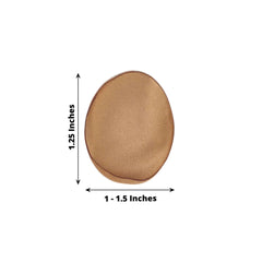 400-Pack Rose Petals Life-Like Flower Confetti Gold Matte Silk Round - Perfect for Event Tables 2"