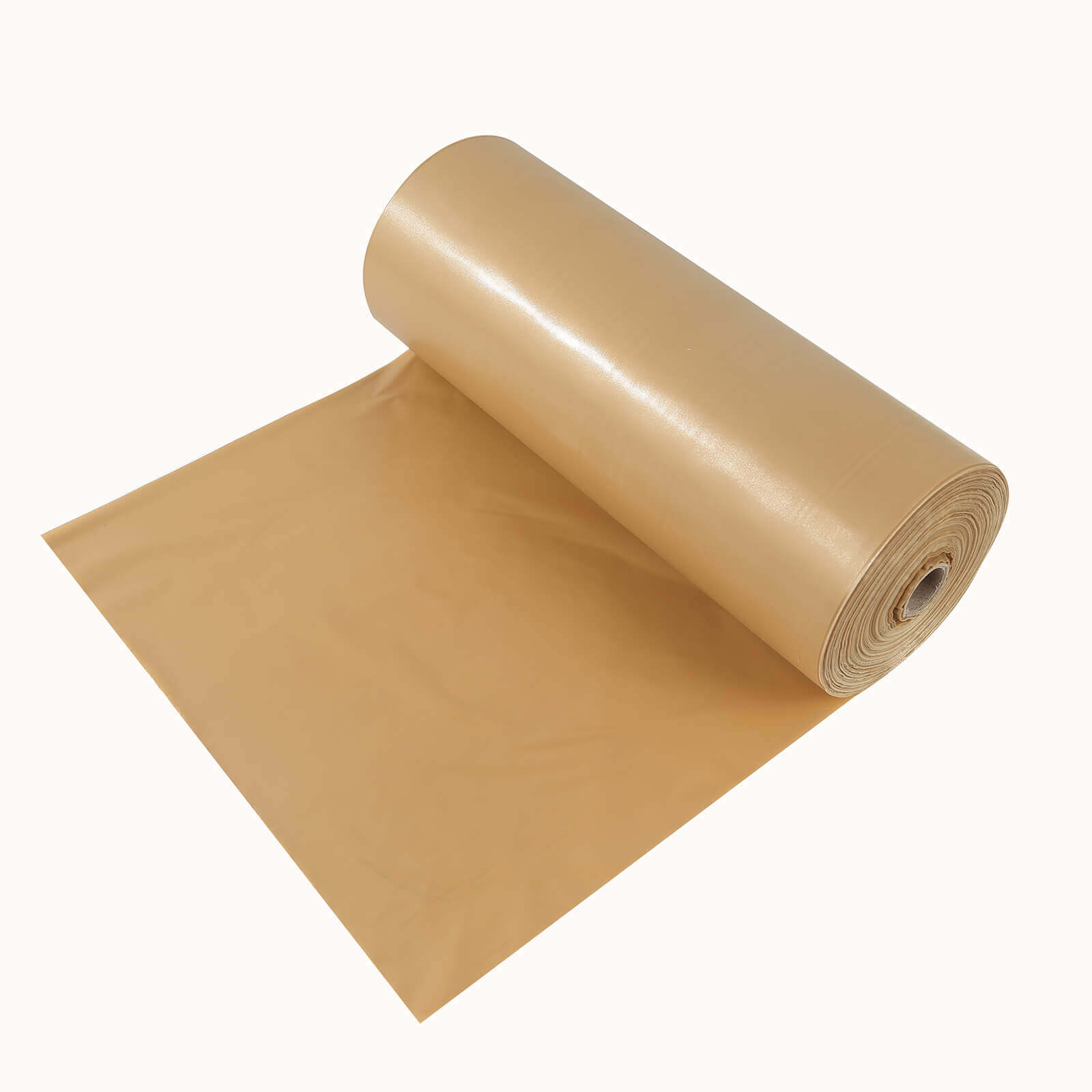 Plastic Table Cover Roll Gold with Slide Cutter - Customizable Disposable Tablecloth Roll 54"x300ft