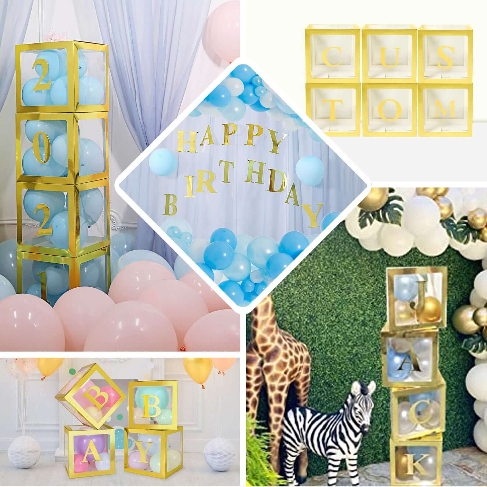 4-Pack Stickers Banner Custom Alphabet "P" Design Gold - Text Stick-On Decorative Letters 5"