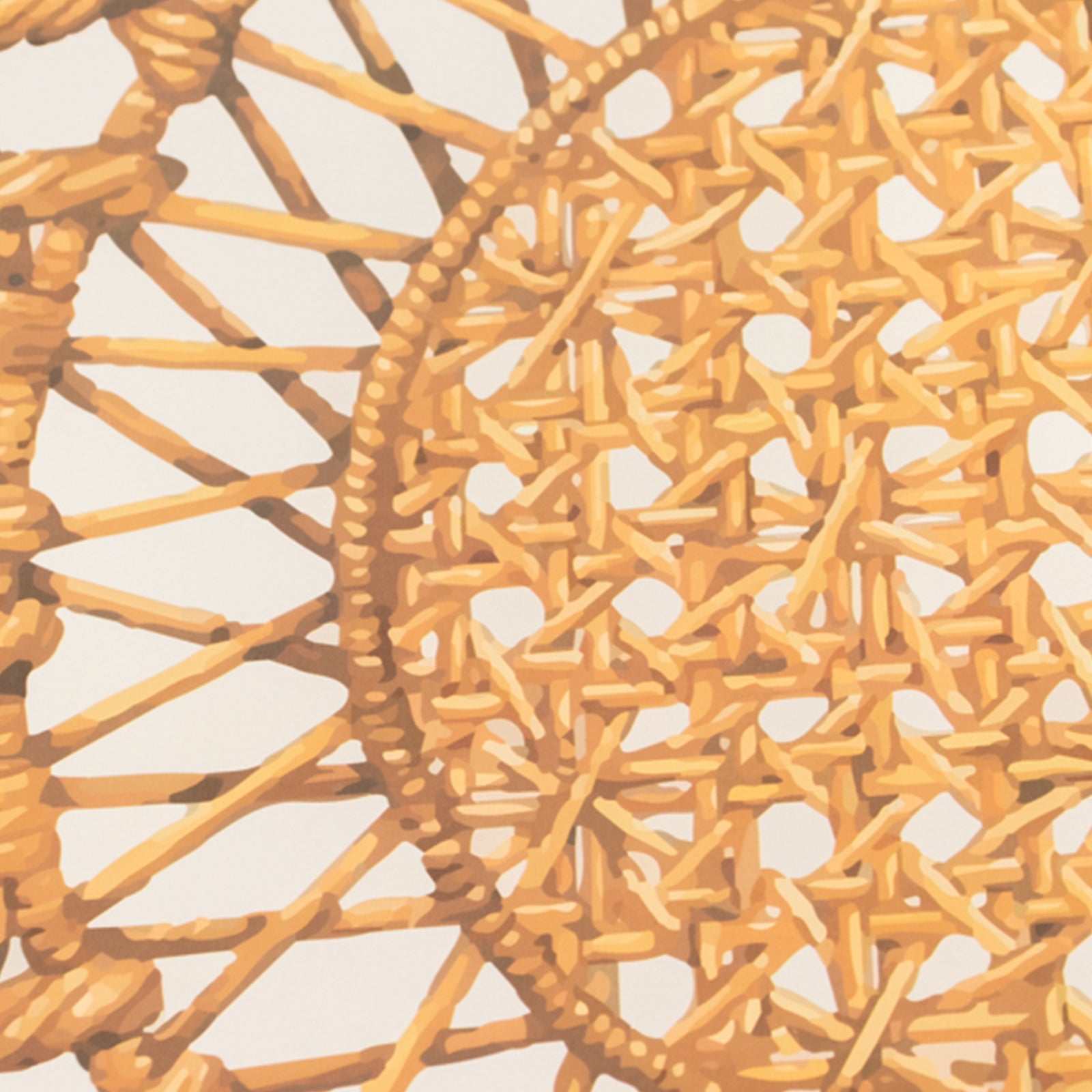 10-Pack Disposable Table Placemats in Brown with Die-Cut Rattan Weave Print - Large Rustic Farmhouse Scalloped Rim Floral Paper Placemats 16"