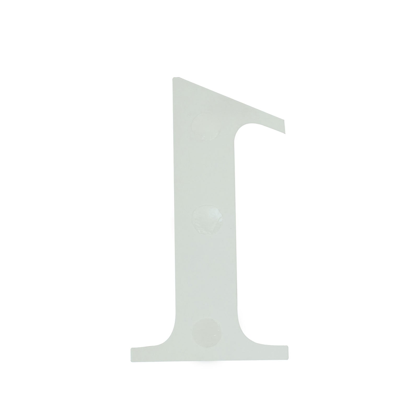 4-Pack Stickers Banner Custom 0-9 Number "7" Design Iridescent - Milestone Age and Date Stick-On Numbers 5"