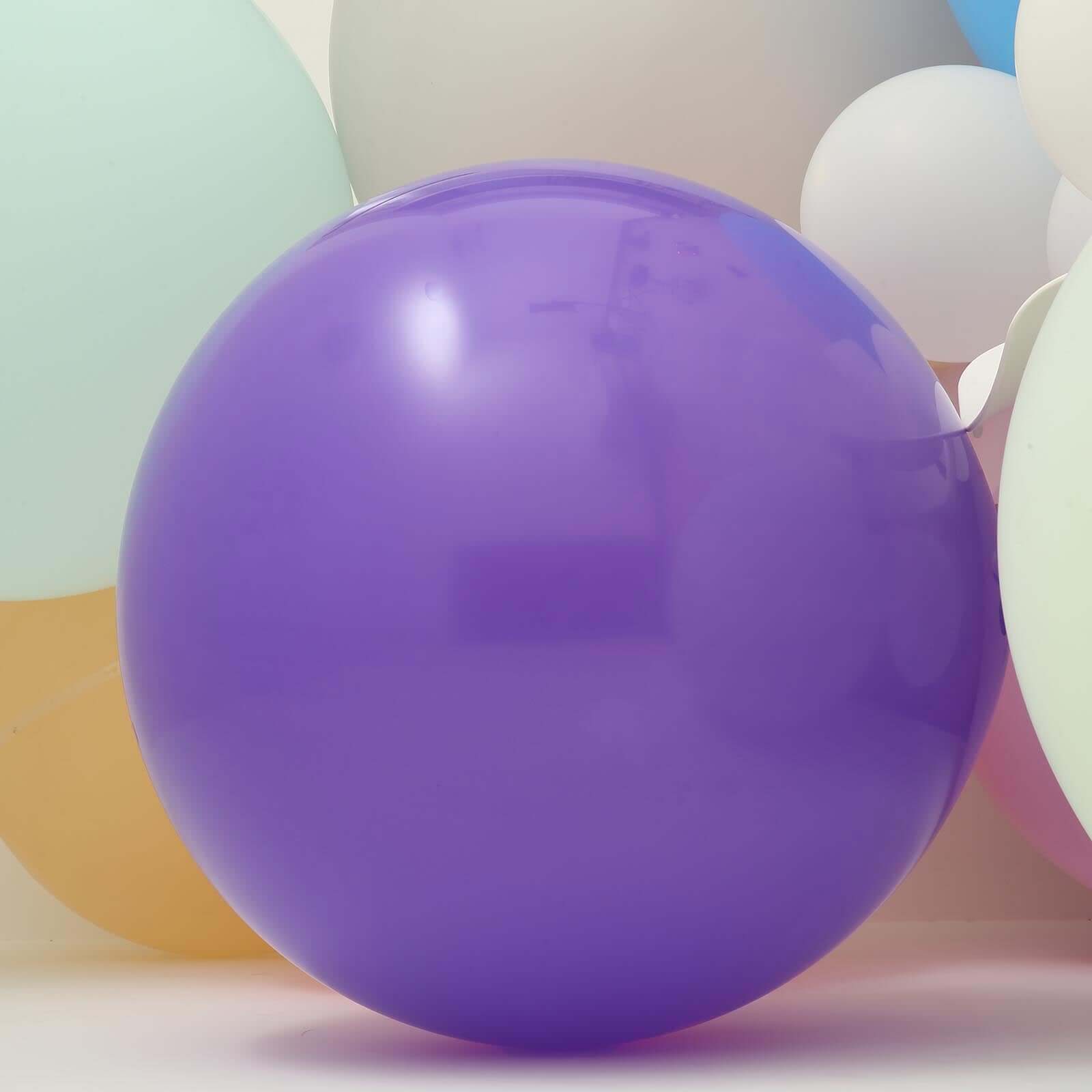 2 Pack 32" Large Matte Purple Helium or Air Premium Latex Balloons