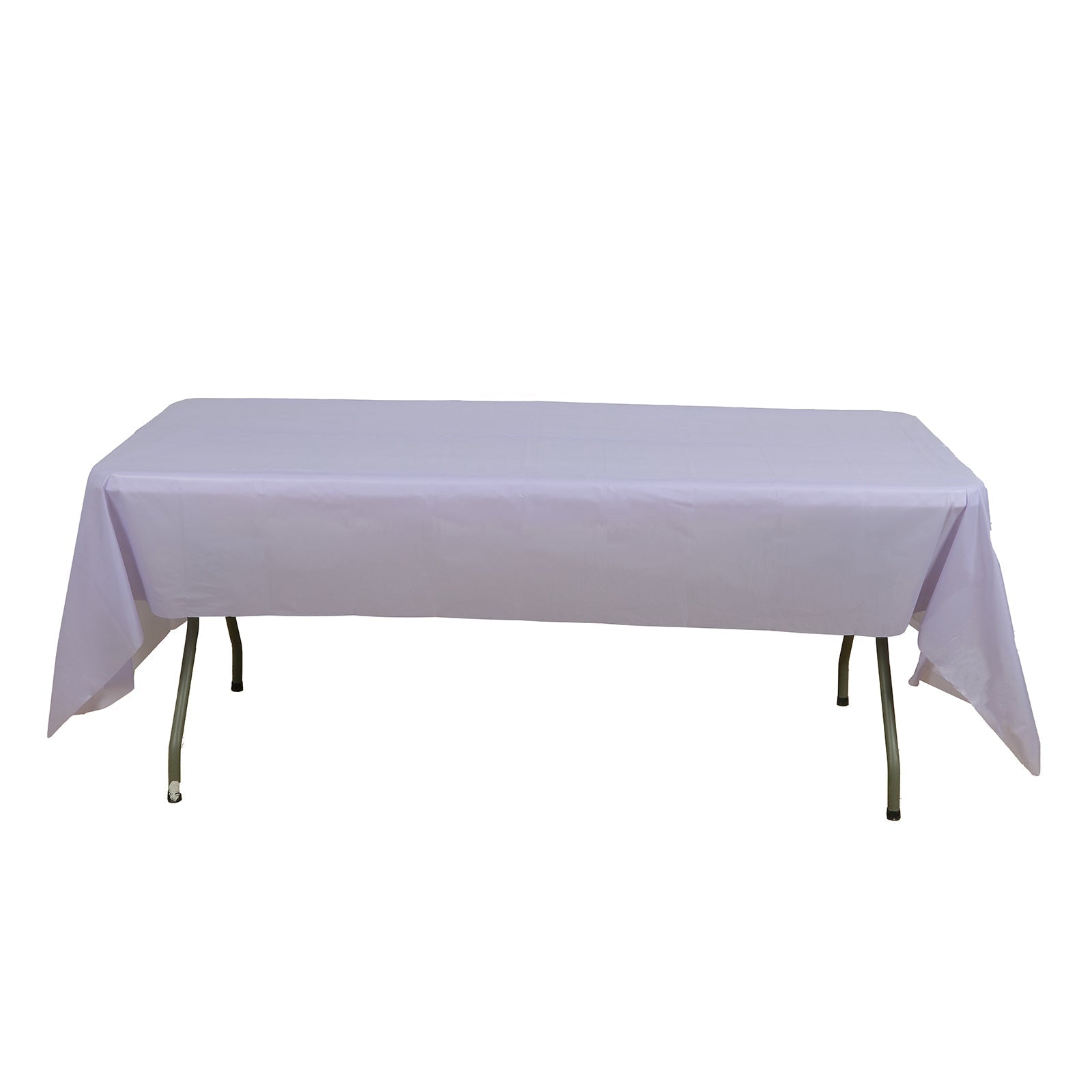 5-Pack Plastic Table Covers Lavender Lilac Rectangle - Reliable PVC Disposable Covers for Gatherings 54"x108"