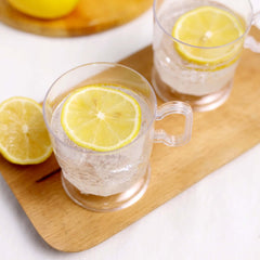 10-Pack Plastic Coffee Espresso Cups Clear - Disposable Mugs with Handles for Tea, Lattes & Hot Chocolate 5oz