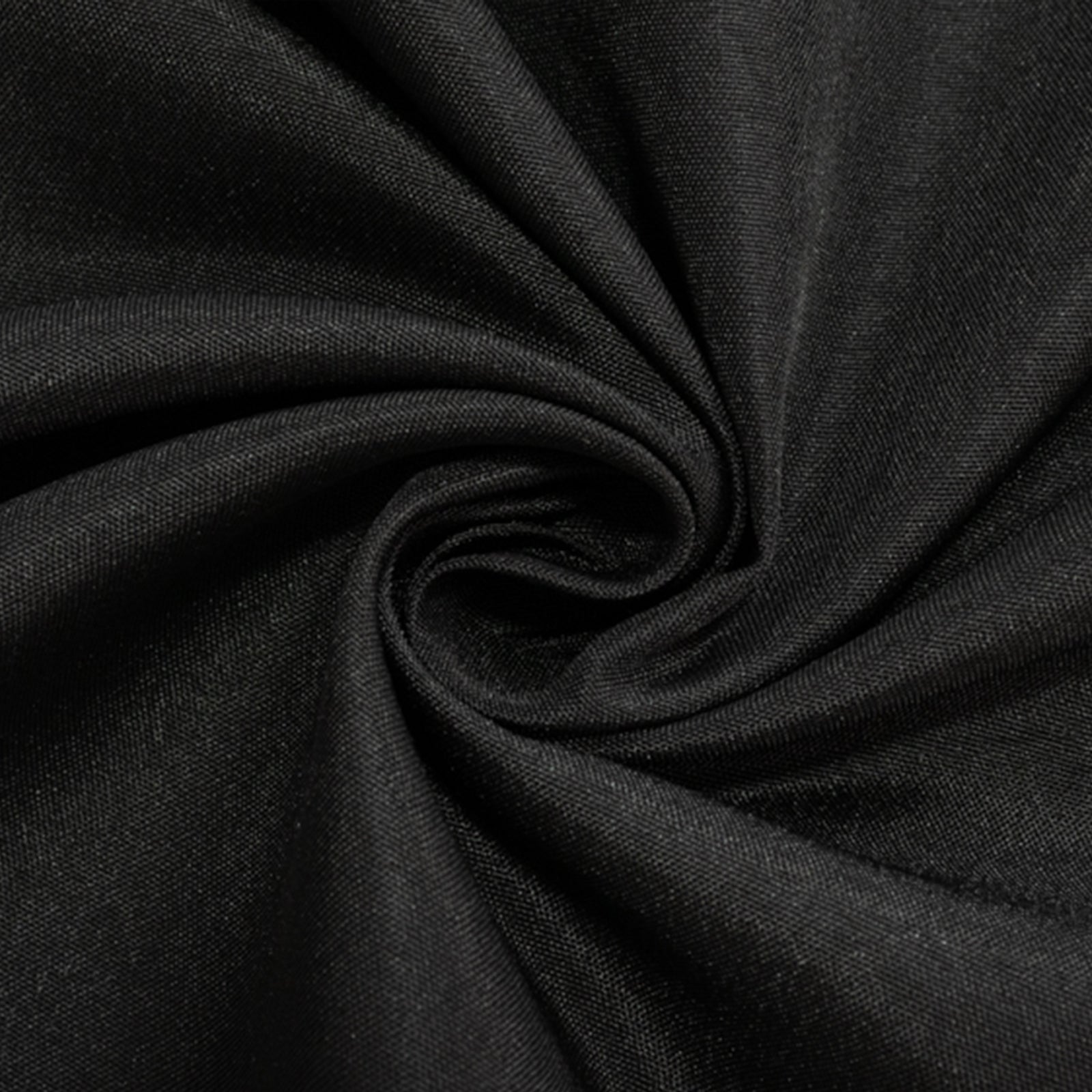 Fitted Polyester 72"x24"x30" Rectangle Tablecloth Black - Perfect Fit for Special Size Tables