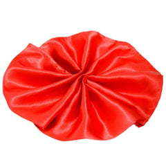 5 Pack Satin 20"x20" Napkins Red - Luxurious Shine & Smooth Dinner Napkins