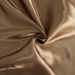 5 Pack Satin 20"x20" Napkins Taupe - Luxurious Shine & Smooth Dinner Napkins