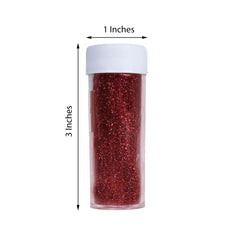 Extra Fine Glitter Powder Metallic Burgundy - Nontoxic Glitter Dust with Shaker Lid for Fun DIY Projects Kids' Crafts Resin Art & Festival Decor 23g