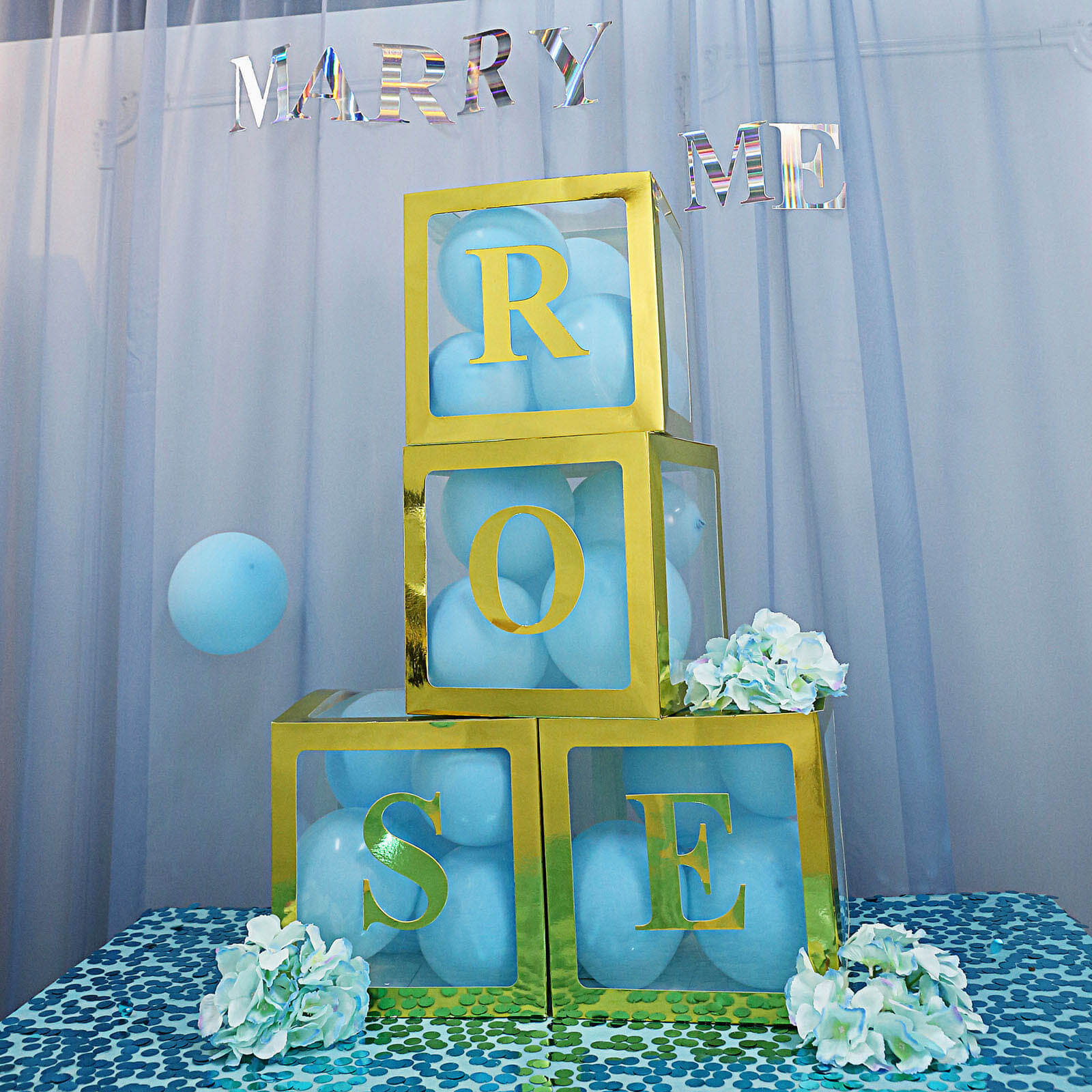 4 Pack 5" Metallic Gold Alphabet Stickers Banner, Customizable Stick on Gold Letters - M