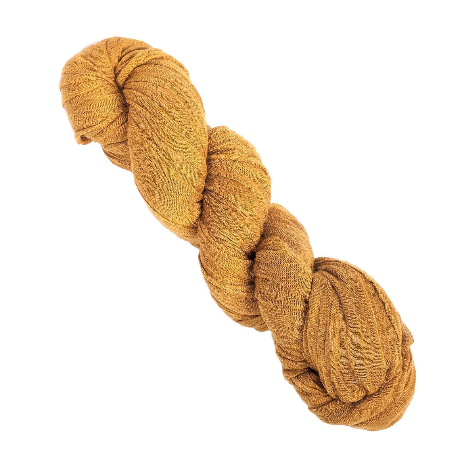 Gauze Cheesecloth 10ft Table Runner Mustard Yellow - Rustic Boho Style