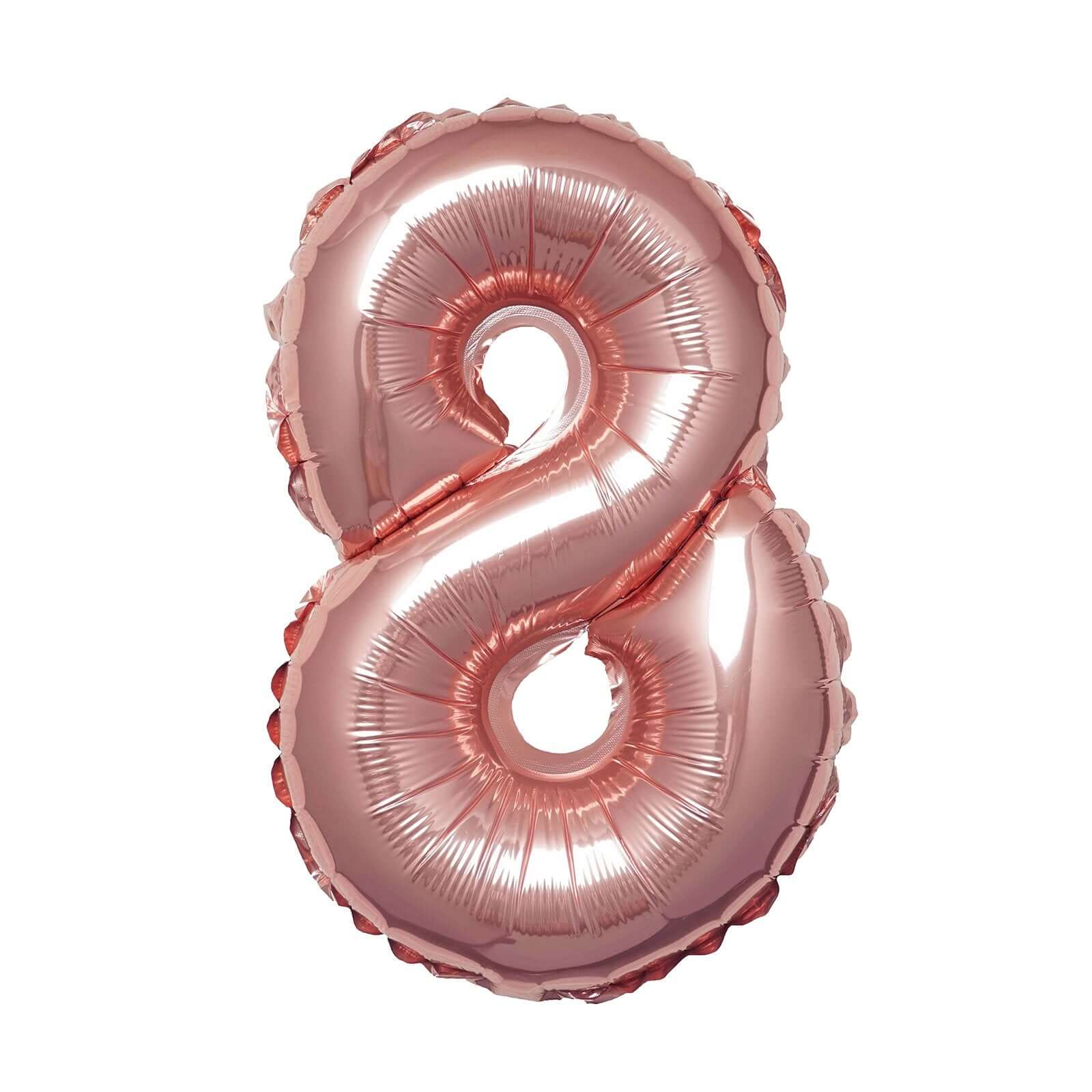 13" Matte Blush Letter and Number Balloons, Mylar Foil Alphabet Balloons