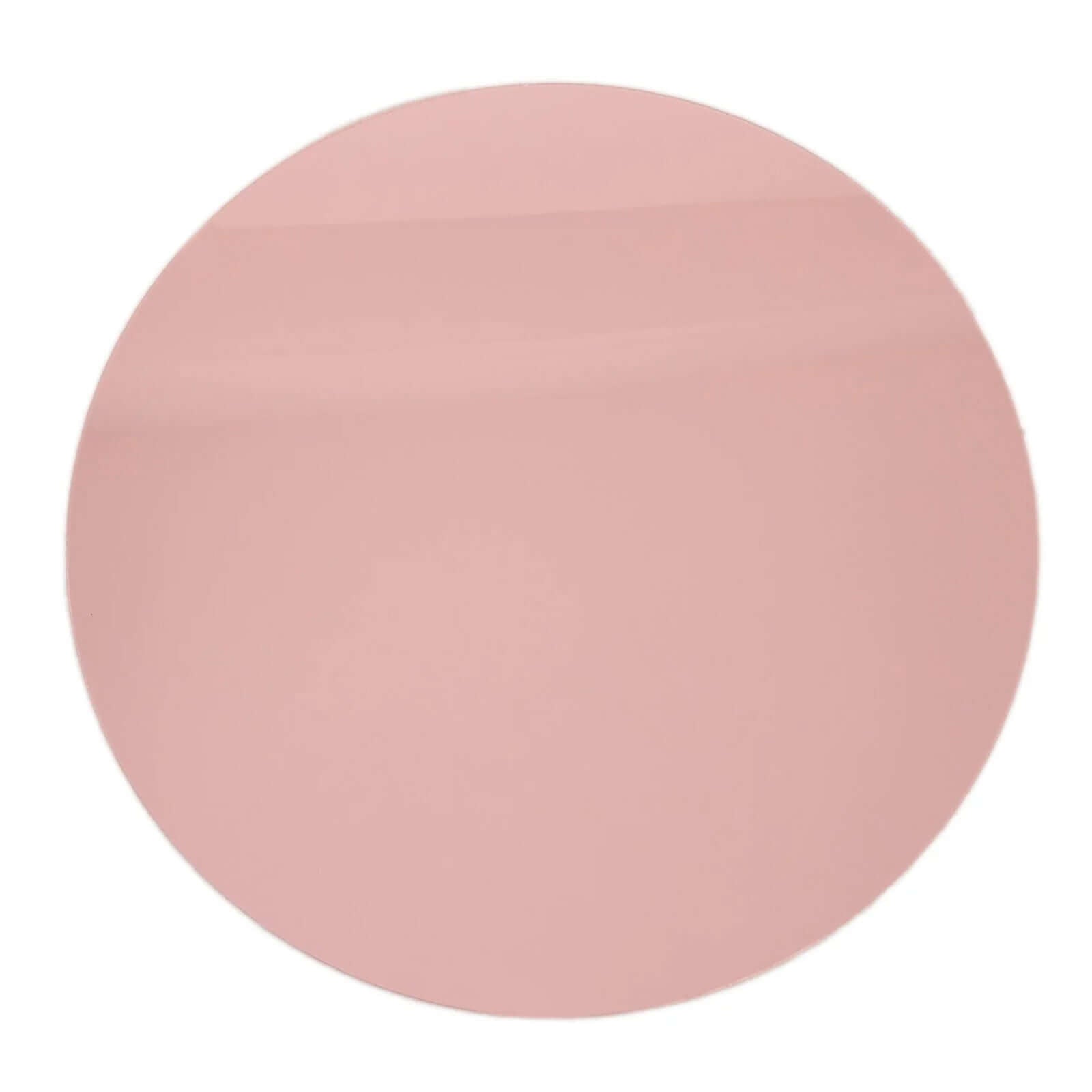 10-Pack Dining Plate Chargers Decorative Acrylic Mirror Rose Gold Round - Lightweight Event Display 13"