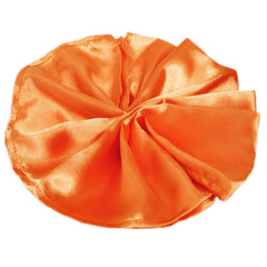 5 Pack Satin 20"x20" Napkins Orange - Luxurious Shine & Smooth Dinner Napkins