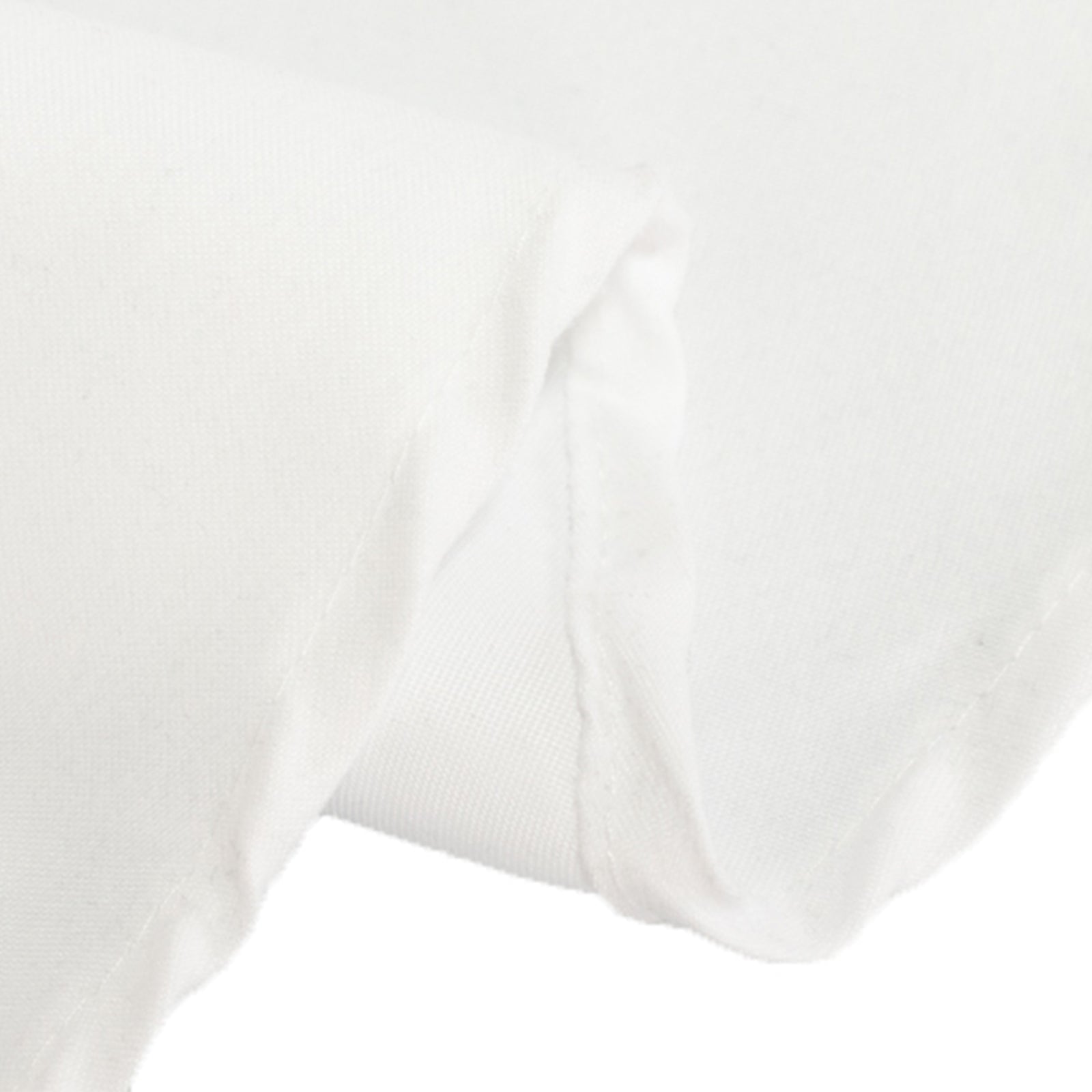 Cotton Blend 90" Round Tablecloth White - Wrinkle-Resistant Design for Versatile Settings