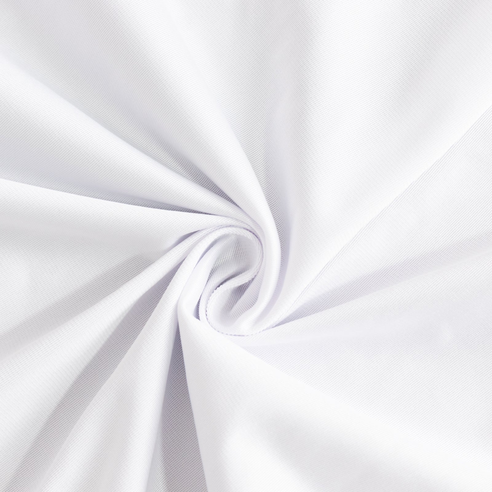 Scuba Polyester 36"x72" Wide Table Runner White - Wrinkle-Free Trade Show Table Linen for Events & Exhibits