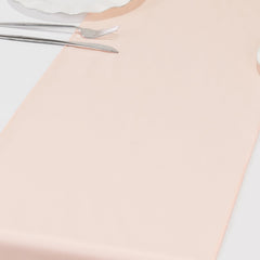 Scuba Polyester 12"x108" Table Runner Blush - Wrinkle-Free Table Linen
