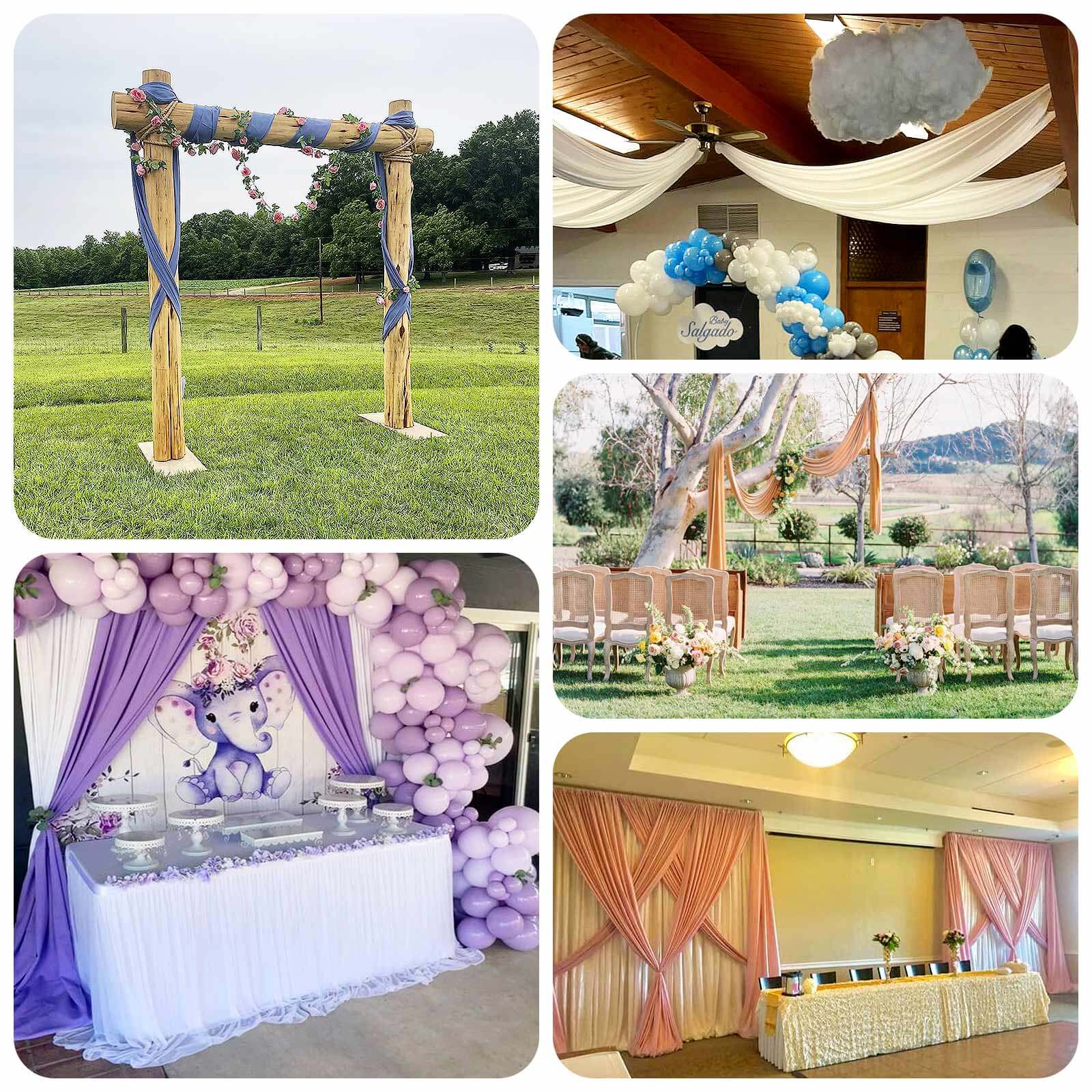 Dusty Sage Green 4-Way Stretch Spandex Event Curtain Drapes, Wrinkle Free Backdrop Event Panel with Rod Pockets - 5ftx10ft