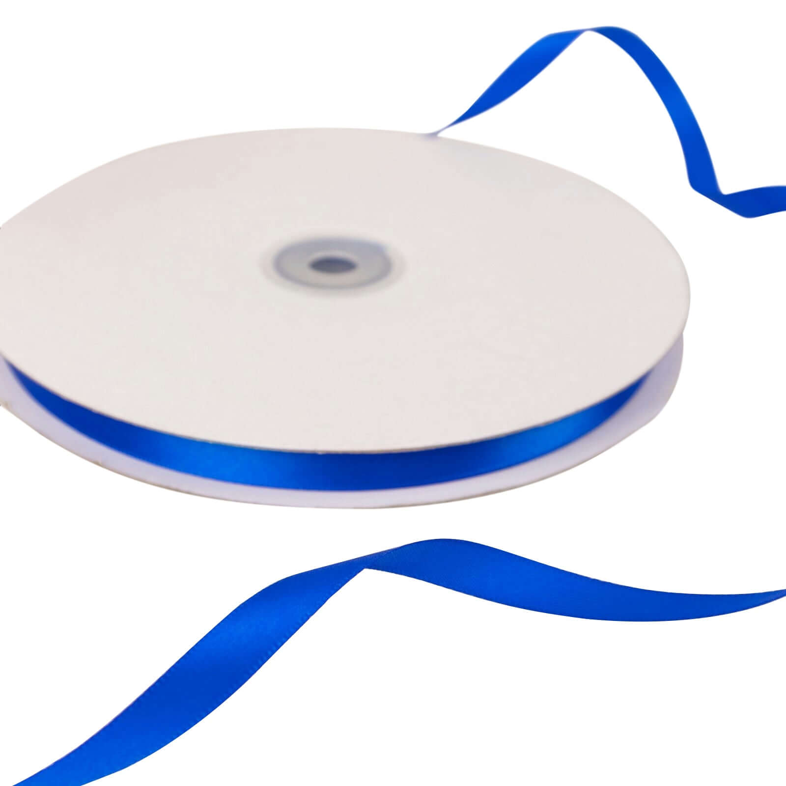 100 Yards 3/8" Royal Blue Single Face Decorative Satin Ribbon