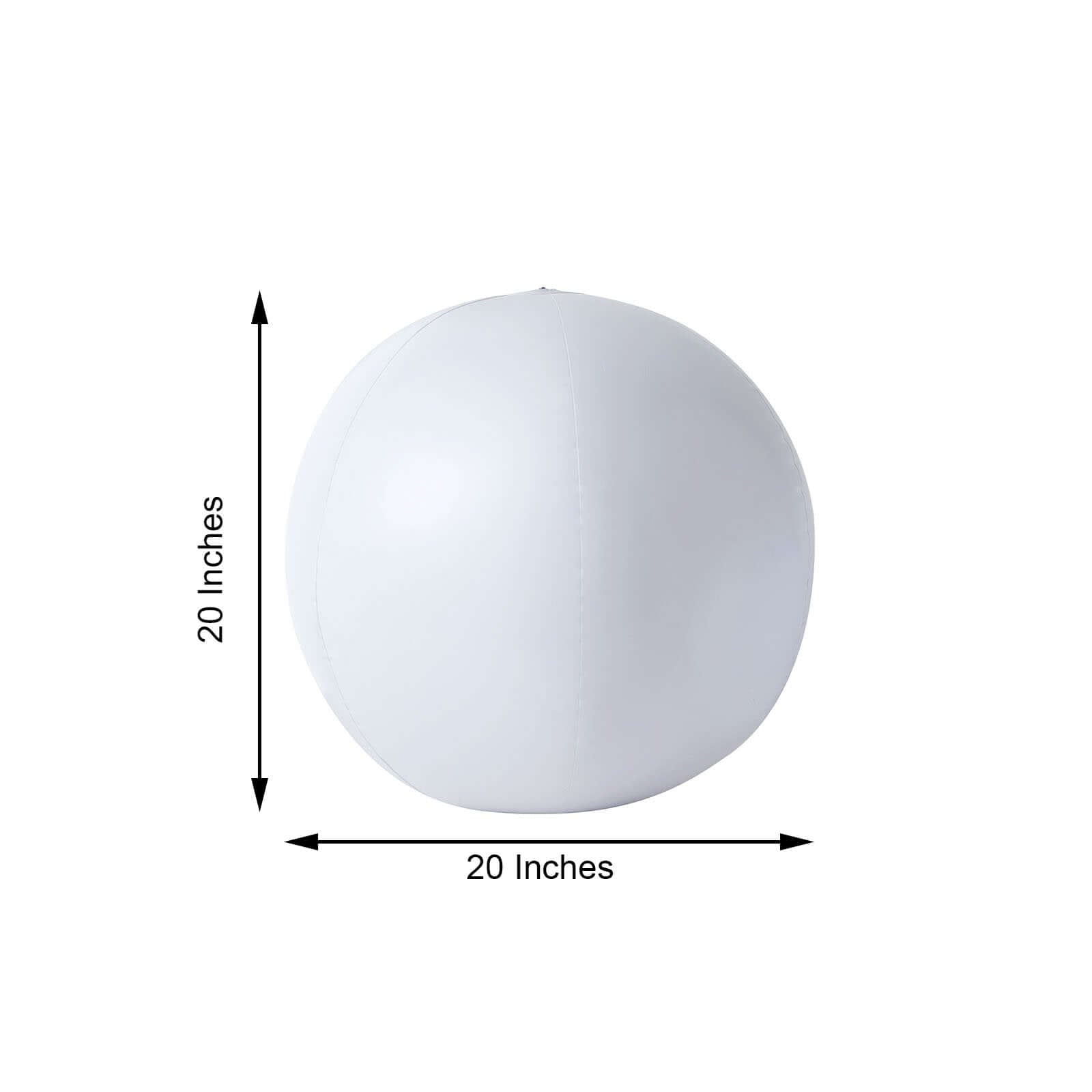 20" Inflatable Outdoor Garden Light Up Ball, Floating Pool Glow Ball With Remote - 13 RGB Colors and 3 Color Modes