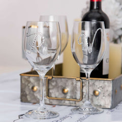 12 Pack 1.5" Clear Rhinestone Monogram Letter Jewel Sticker Self Adhesive DIY Diamond Decor - Q