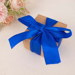 50 Yards 1.5" Royal Blue Single Face Decorative Satin Ribbon